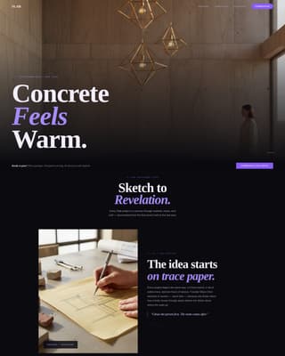 Brutalist Architecture Pricing Website Template