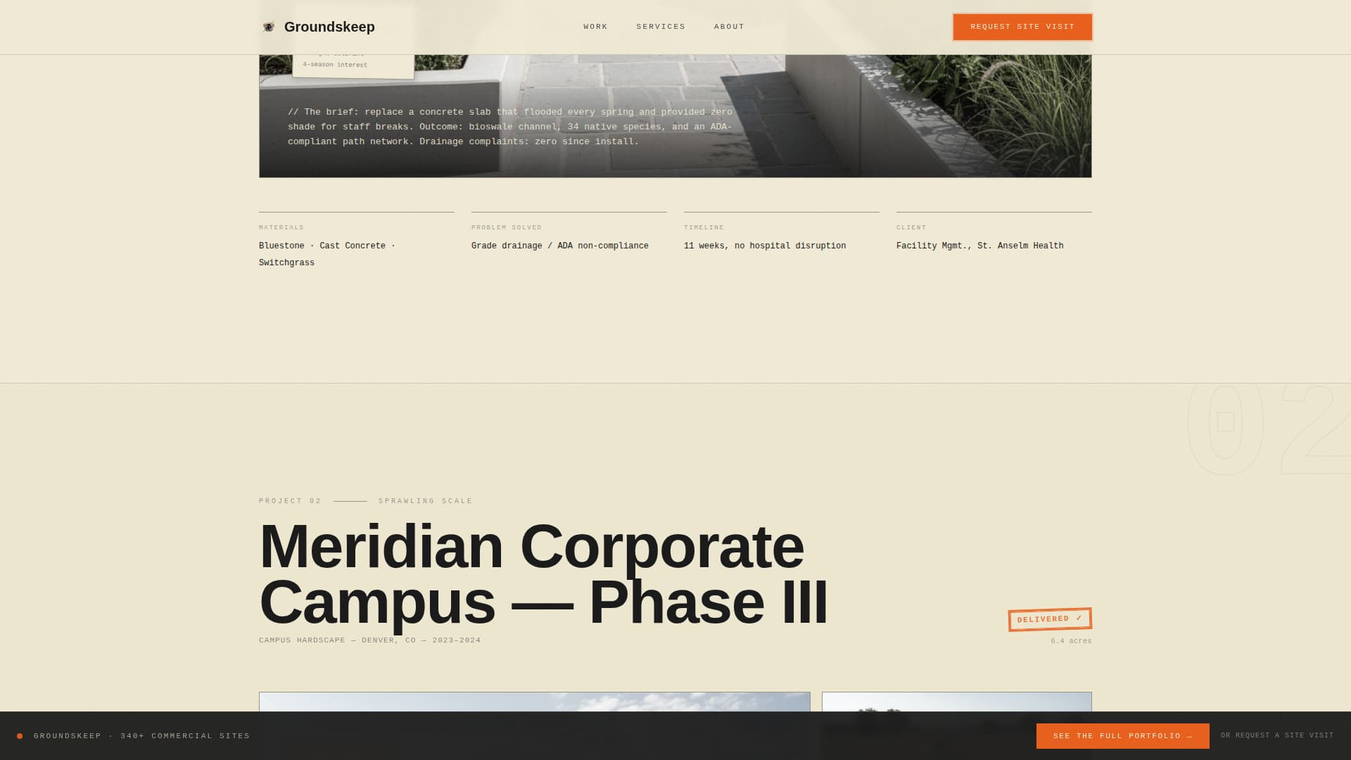 Landscape Architecture Booking Website Template