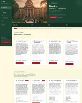 Gazette — Trusted Municipal Services Landing Page Template