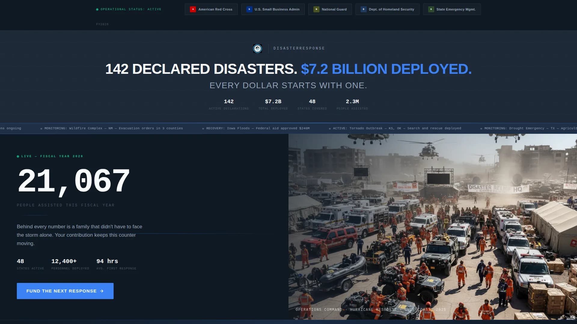 Advanced Emergency Management Government Professional Website Template
