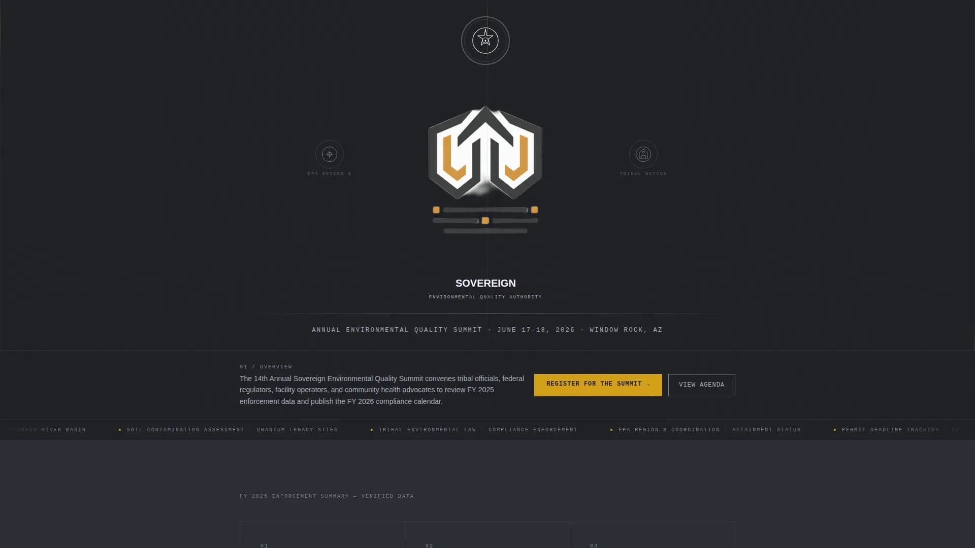 Sovereign — Indigenous Compliance Leadership Landing Page Template