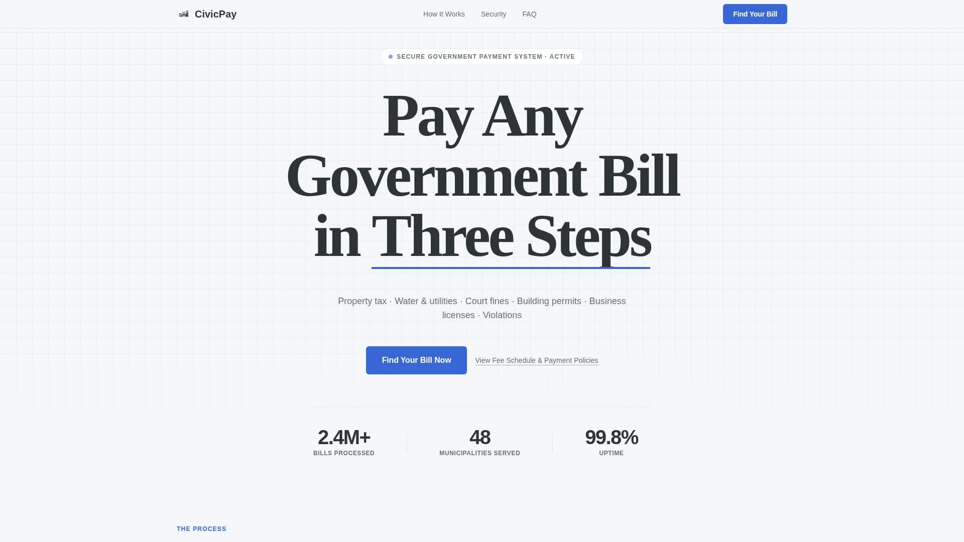 Digital Government Specialist Professional Website Template