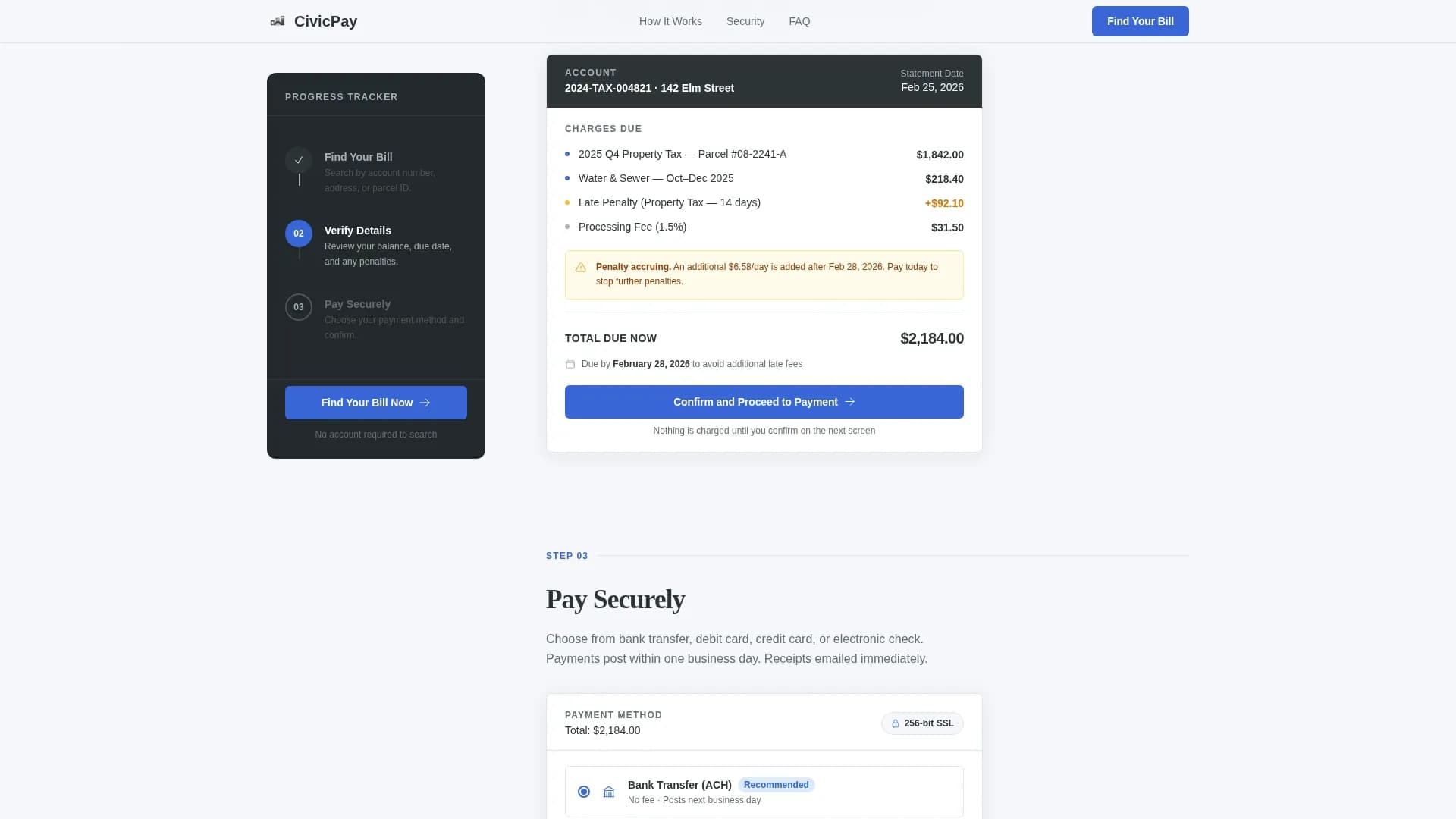 Digital Government Specialist Professional Website Template