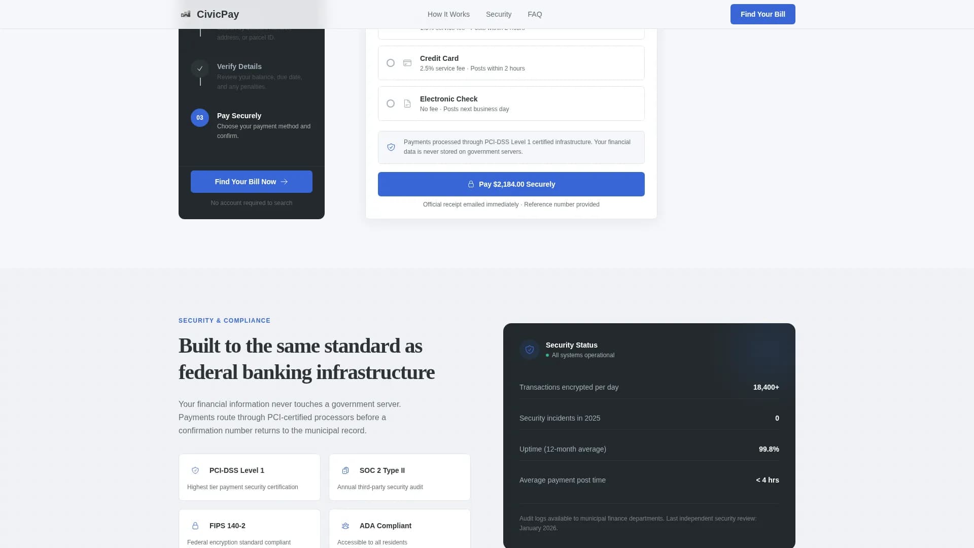 Digital Government Specialist Professional Website Template