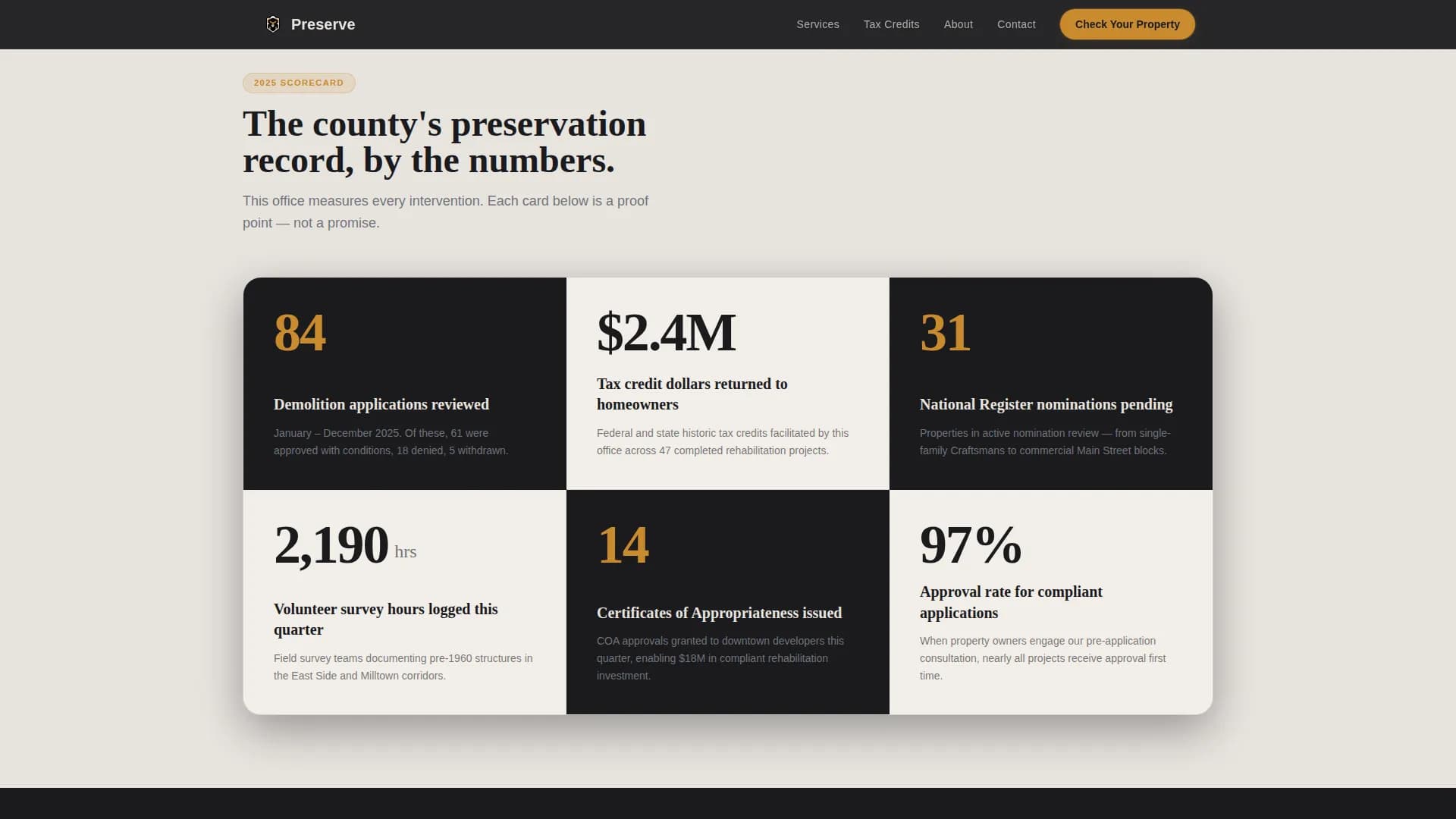 Historic Preservation Government Blog & Content Website Template