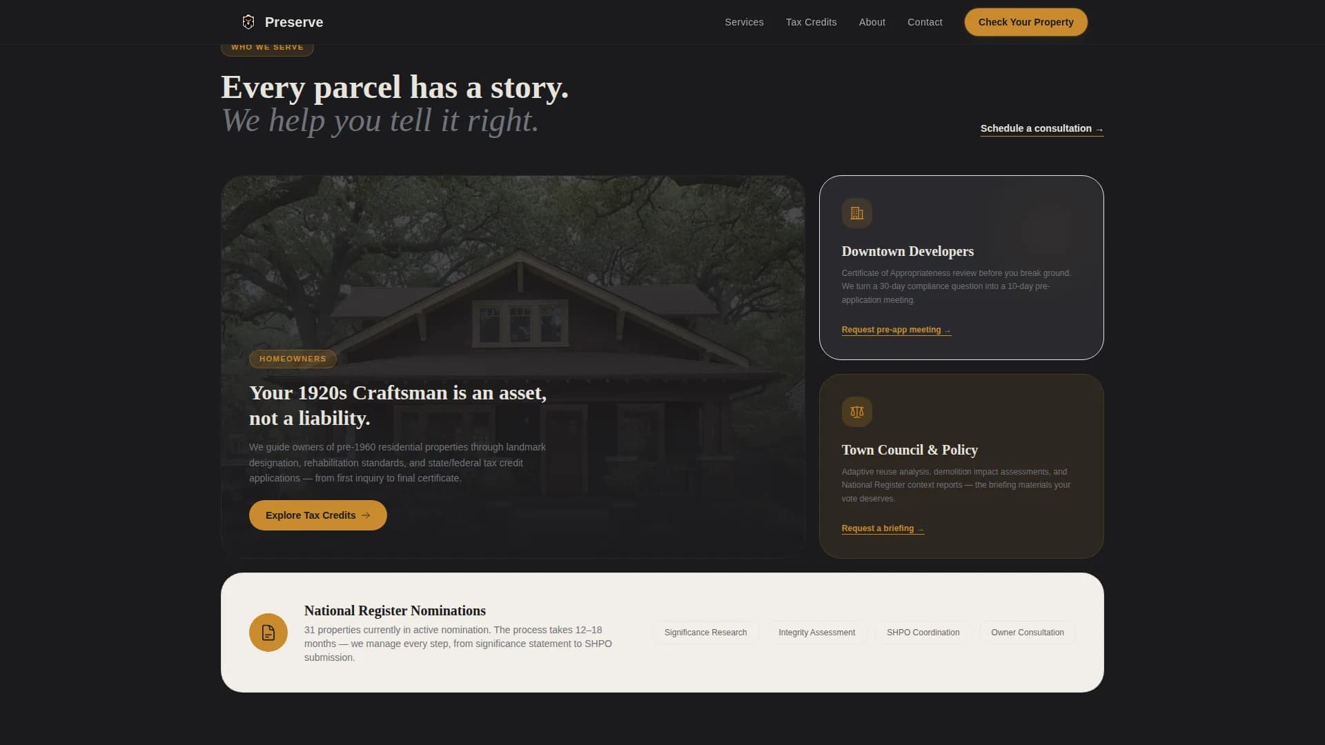Historic Preservation Government Blog & Content Website Template