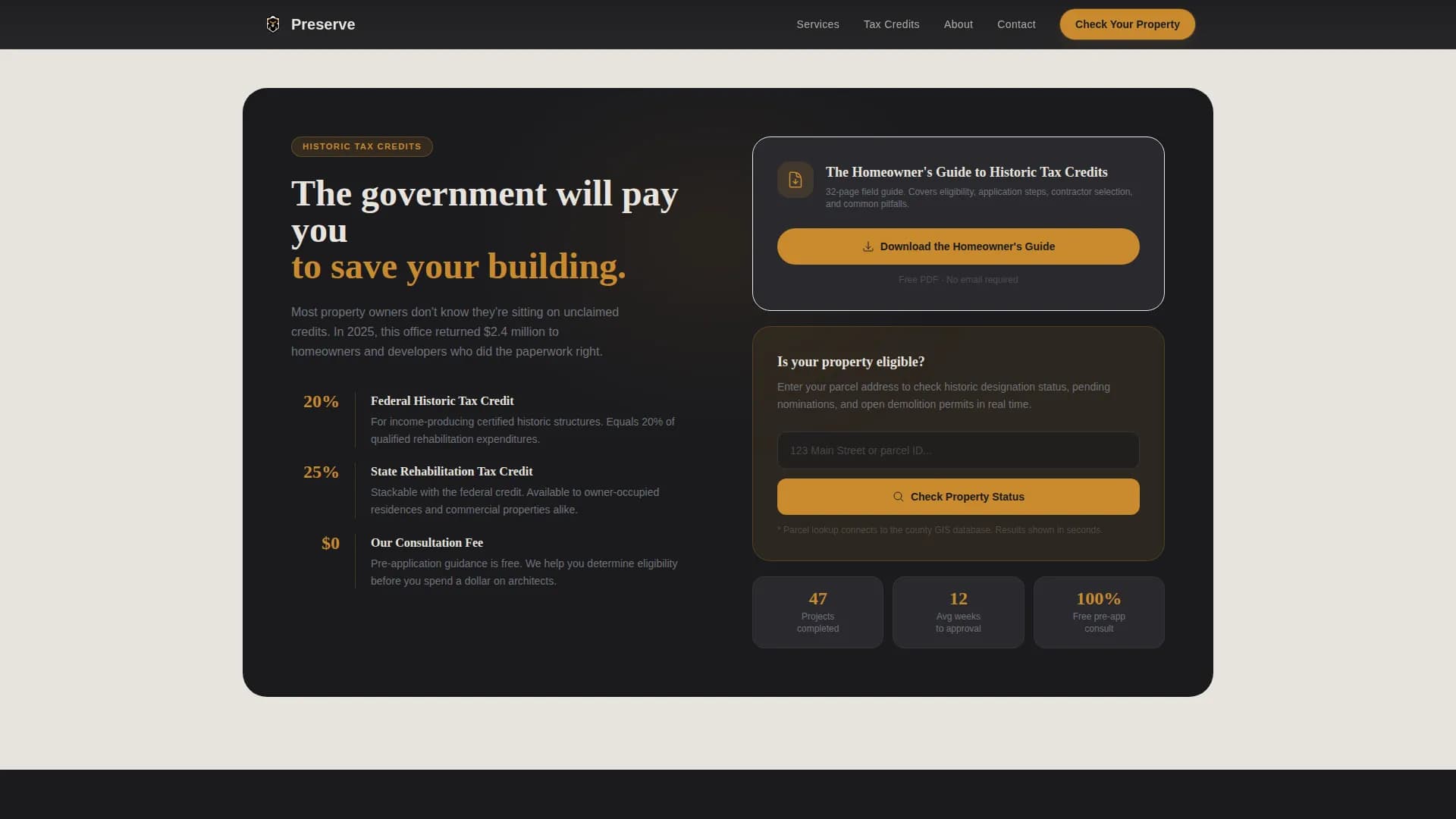 Historic Preservation Government Blog & Content Website Template