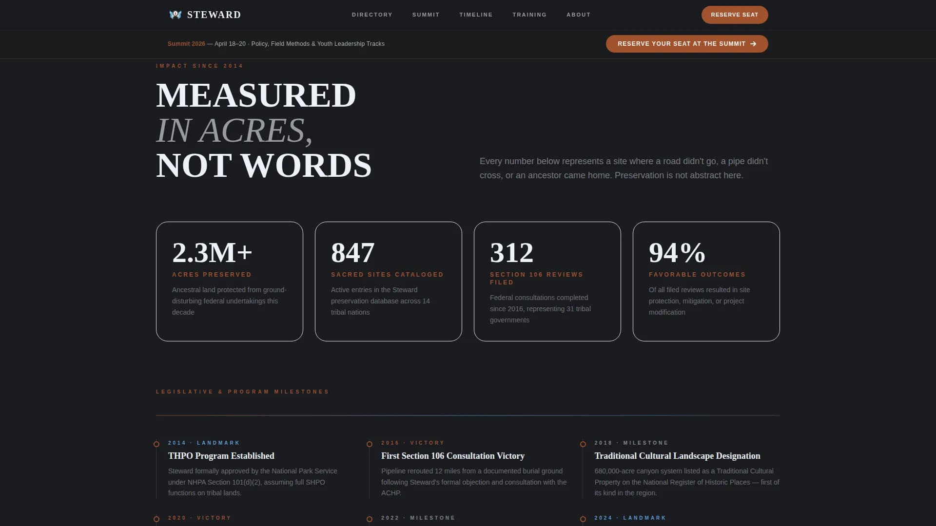 Historic Preservation Government Directory Website Template