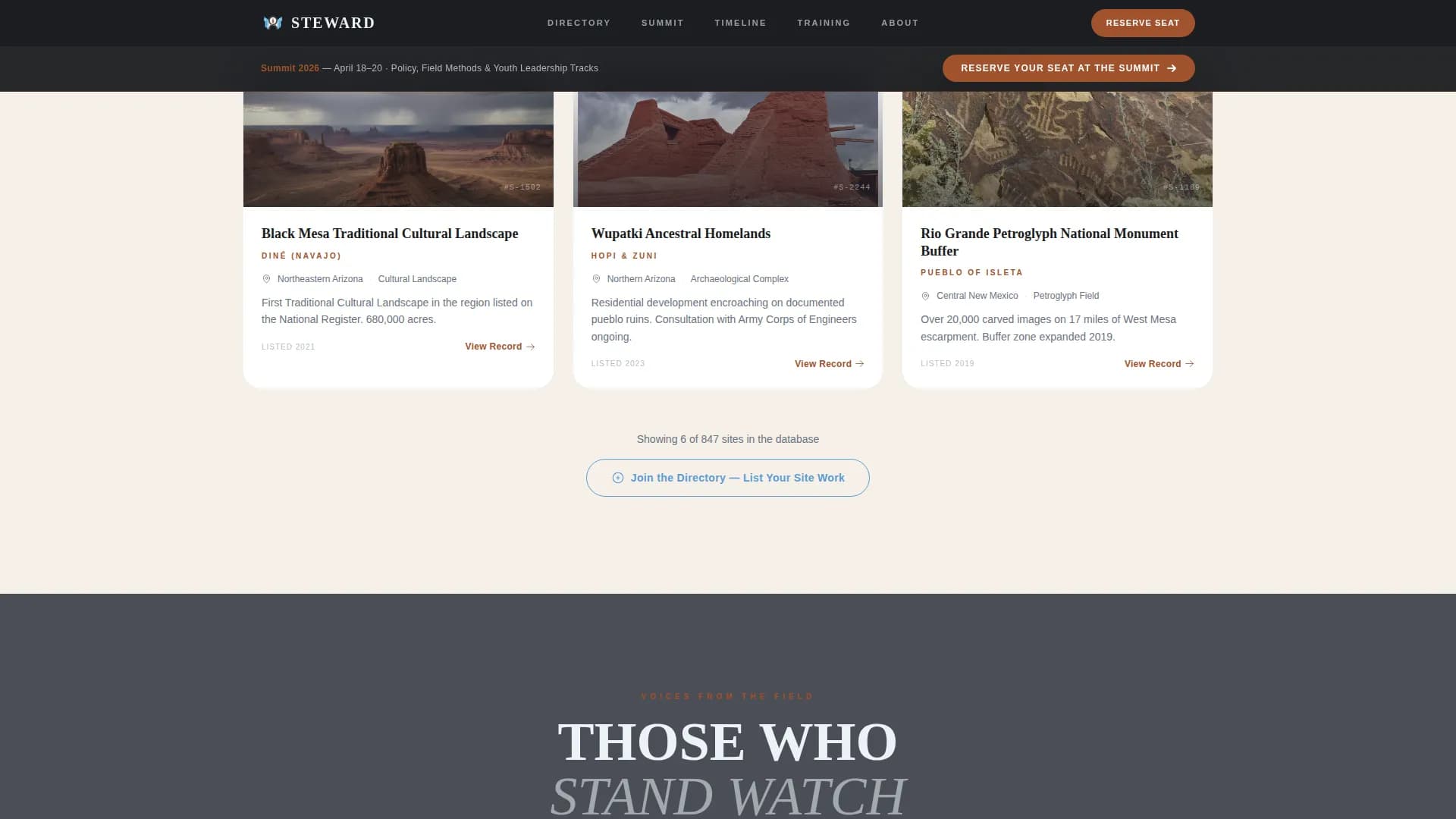Historic Preservation Government Directory Website Template