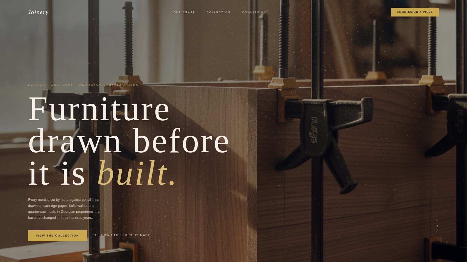 Georgian Architecture Pricing Website Template