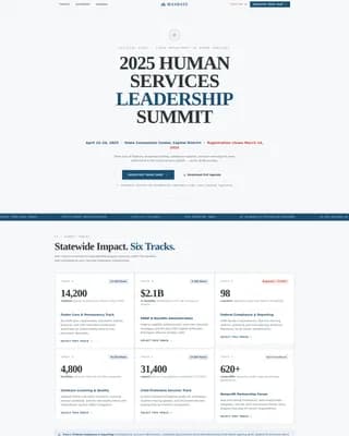 Human Services Government Directory Website Template
