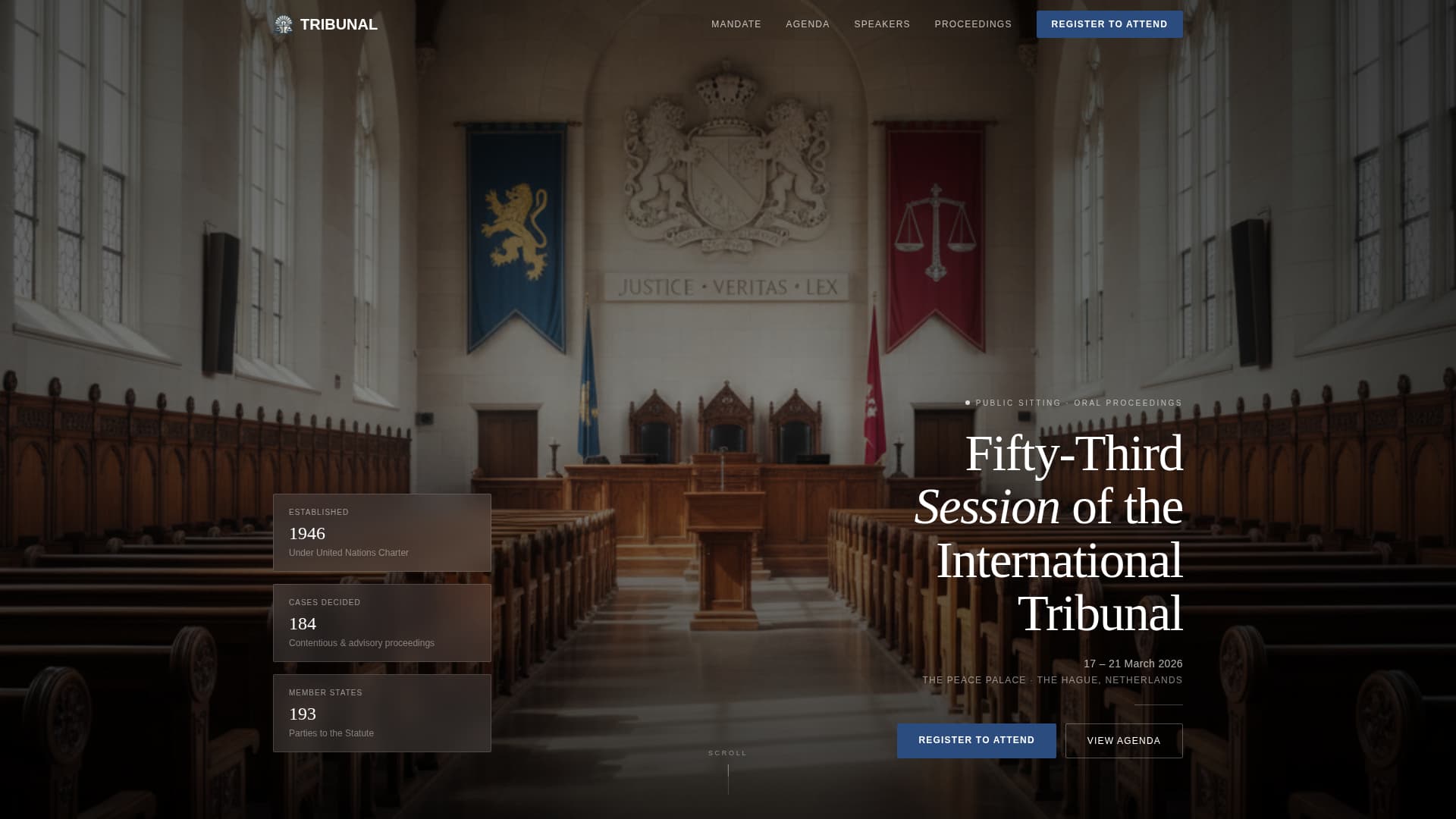 Judiciary & Legal Blog Website Template