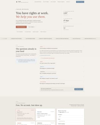 Labor & Employment Government FAQ Website Template