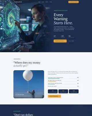 US Government FAQ Website Template