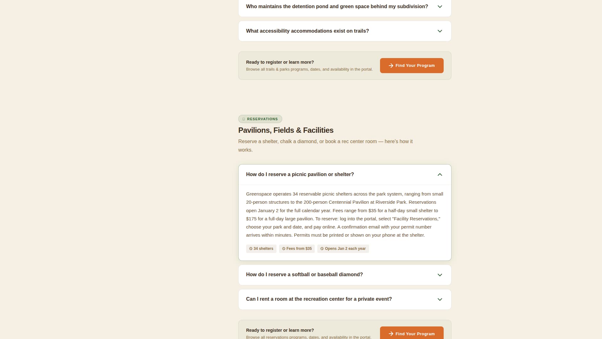 Greenspace - Trusted Parks Landing Page Template