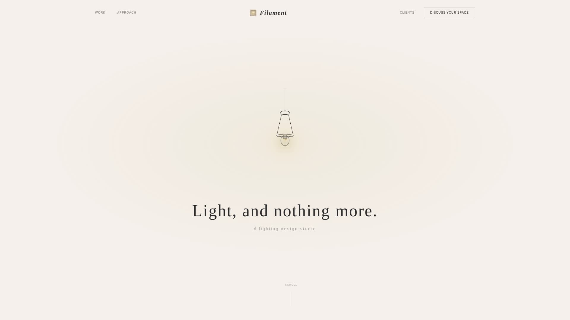 Filament — Radiant Smart Lighting Landing Page Template