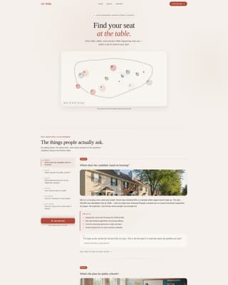 Political Campaign FAQ Website Template
