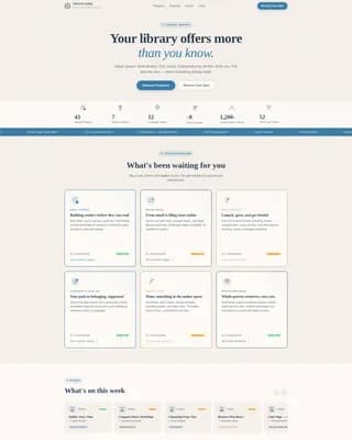 Public Library Government Professional Website Template