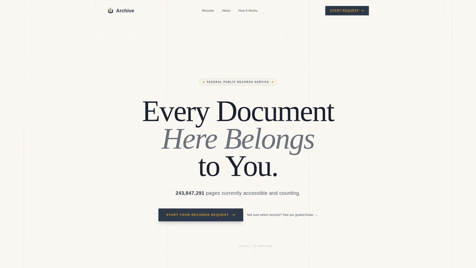 Public Records Government Professional Website Template