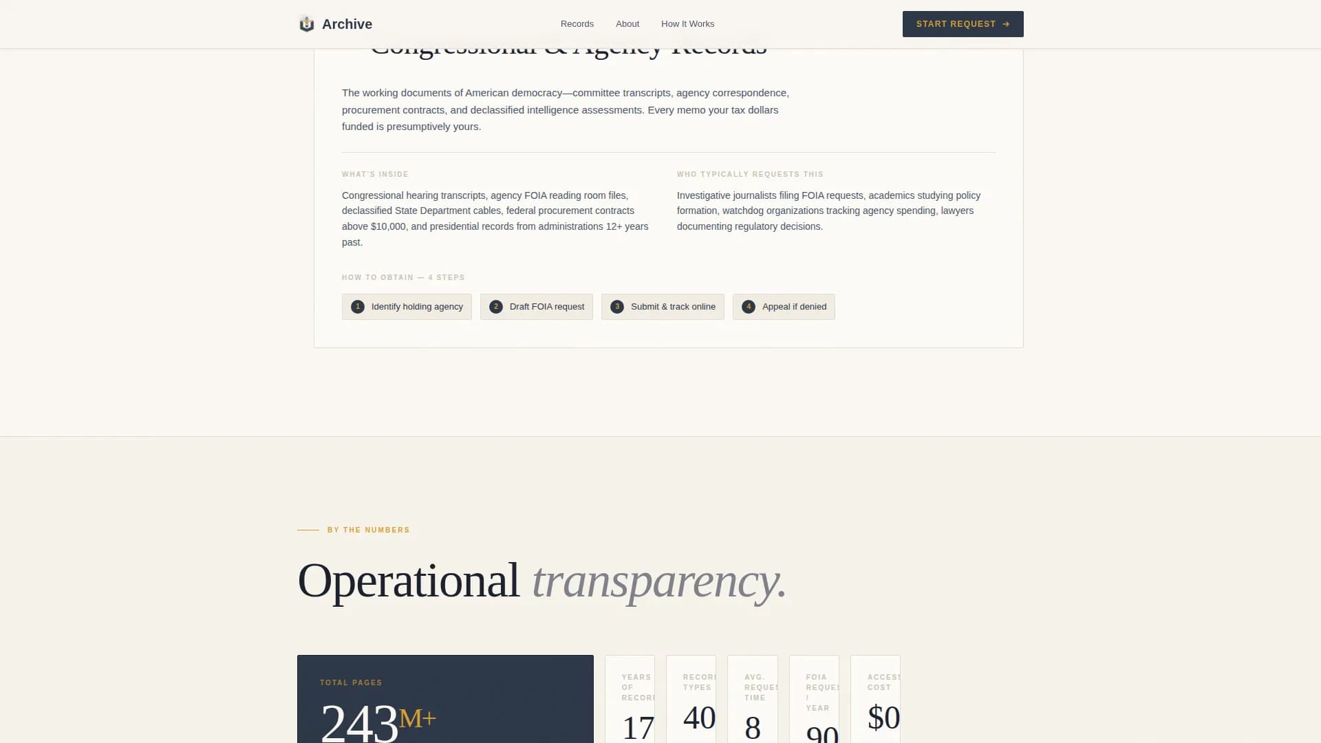 Public Records Government Professional Website Template