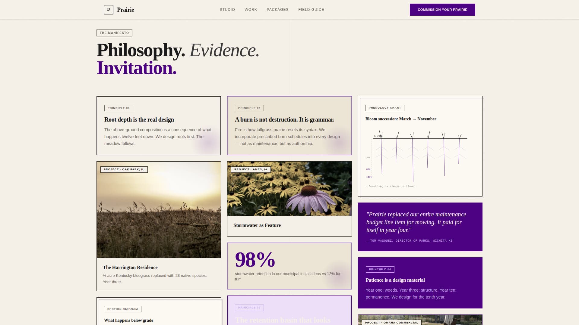 Prairie Style Architecture Pricing Website Template