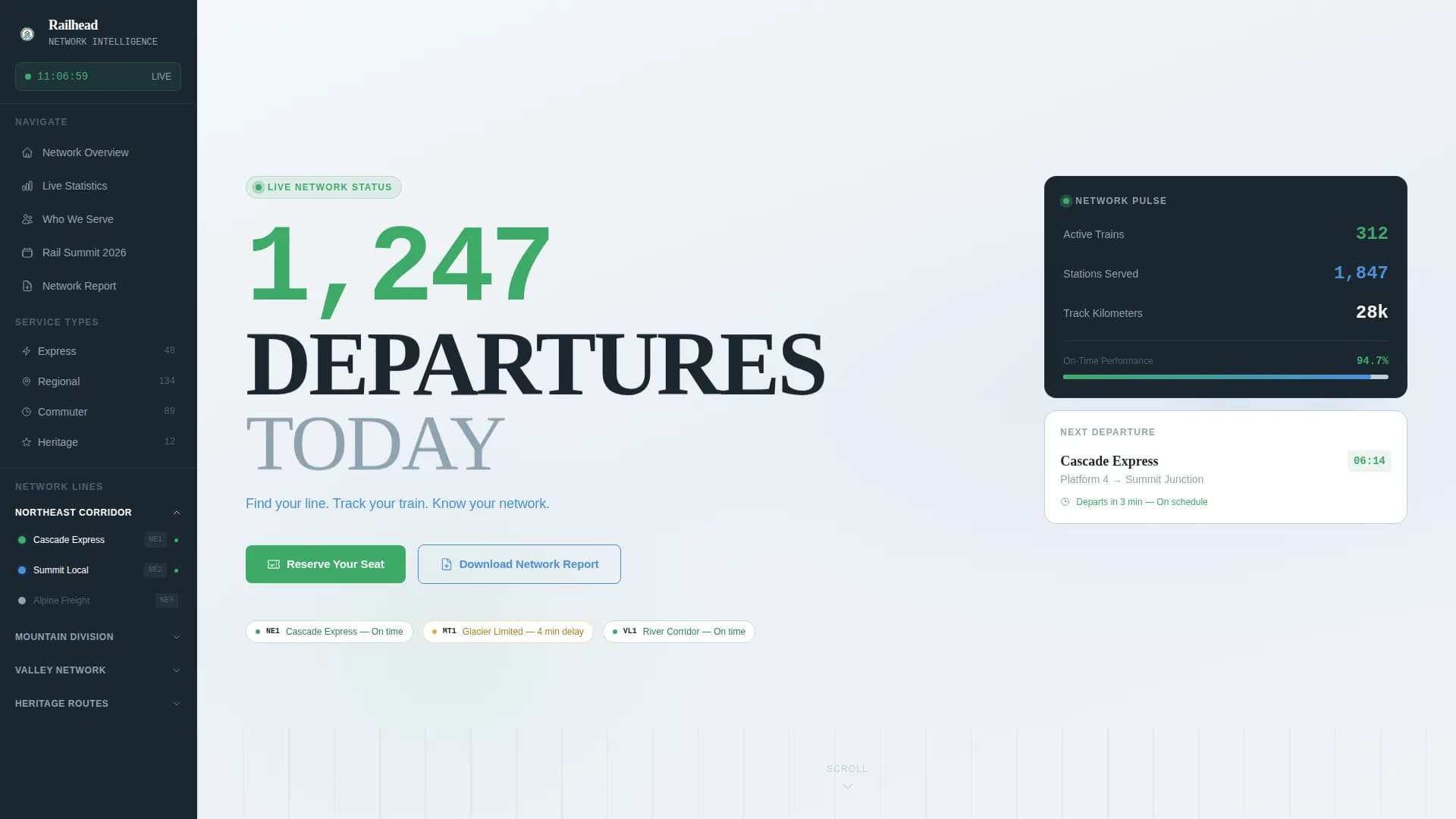 Public Transportation Blog & Content Website Template