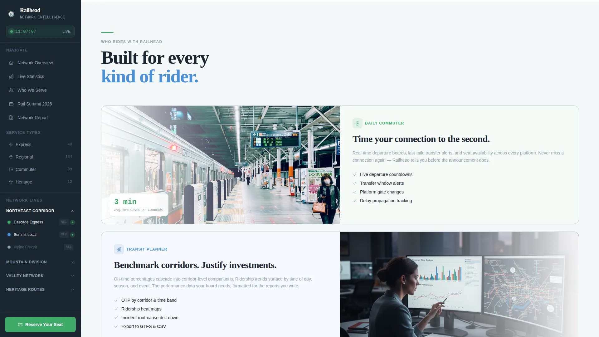 Public Transportation Blog & Content Website Template