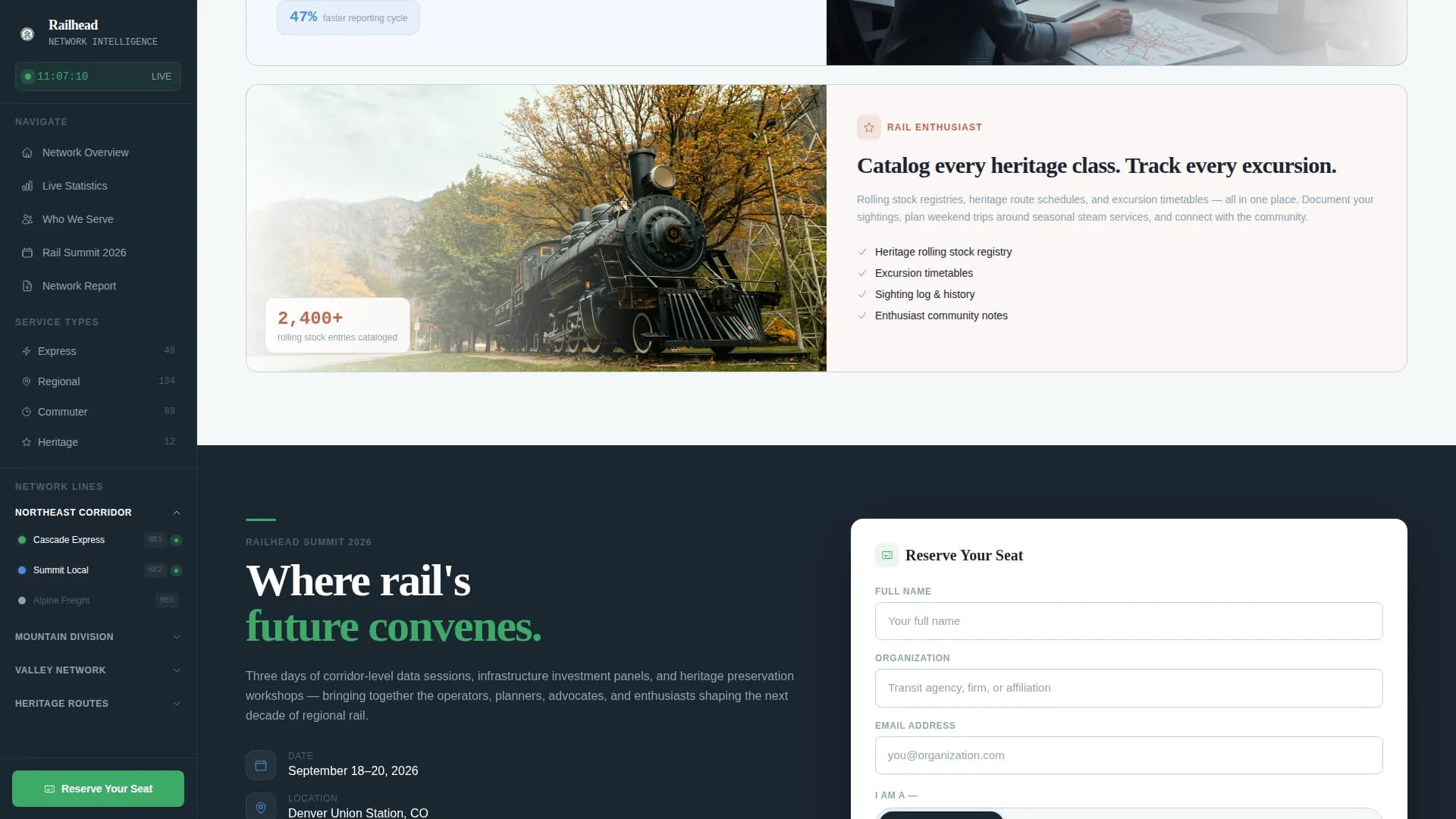 Public Transportation Blog & Content Website Template
