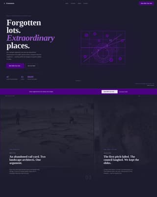 Landscape Architecture Professional Website Template