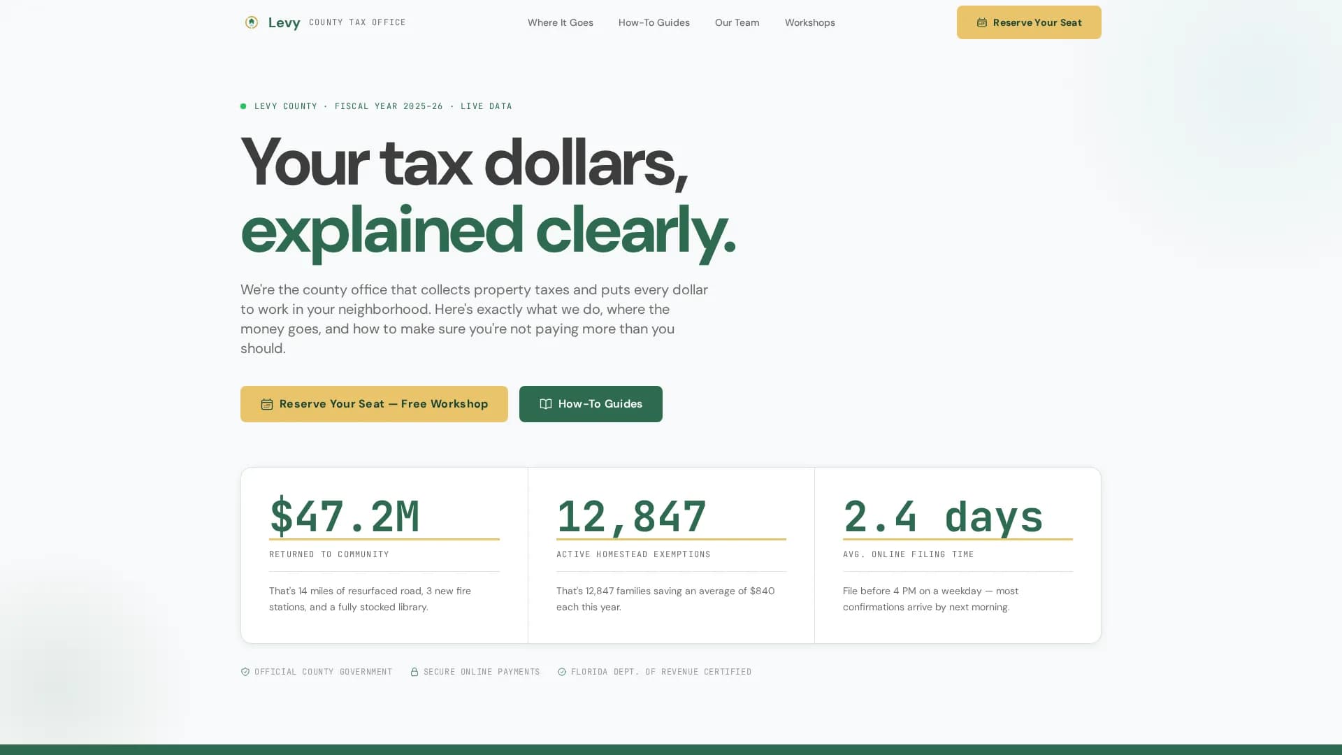Expert Revenue & Tax Authority Professional Website Template