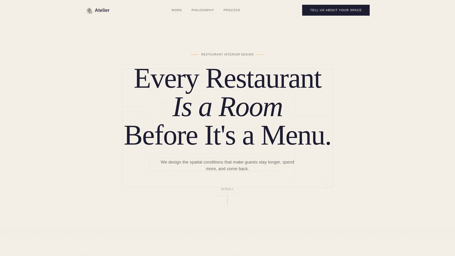 Hospitality & Restaurant Design Directory Website Template