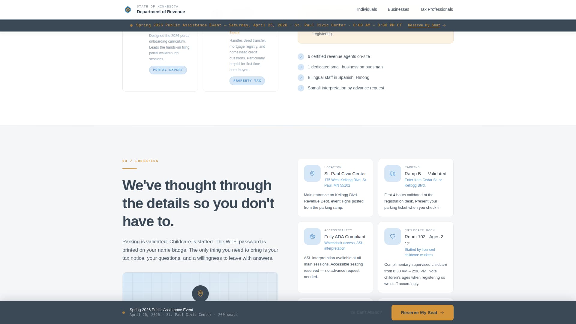 Revenue & Tax Authority Specialist Professional Website Template