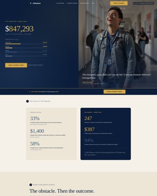 Education Department Professional Website Template
