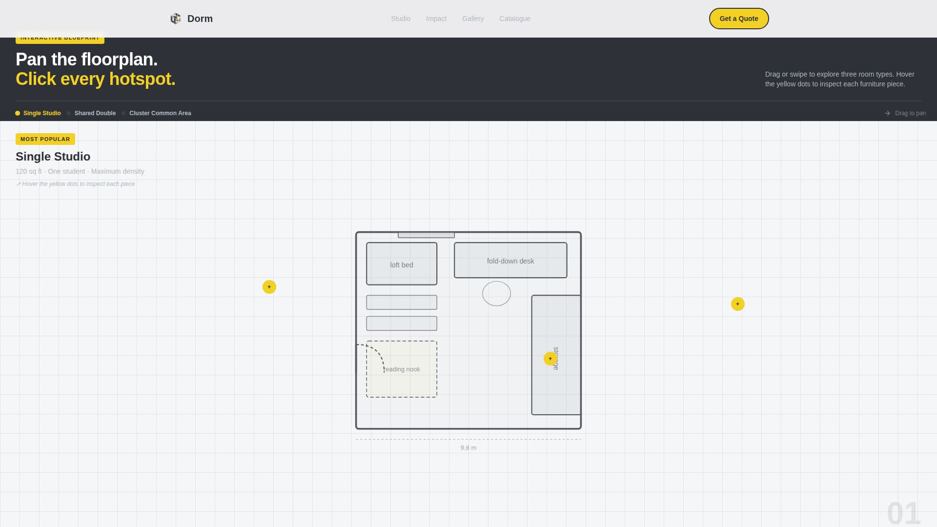 Dorm - Clever Student Housing Landing Page Template