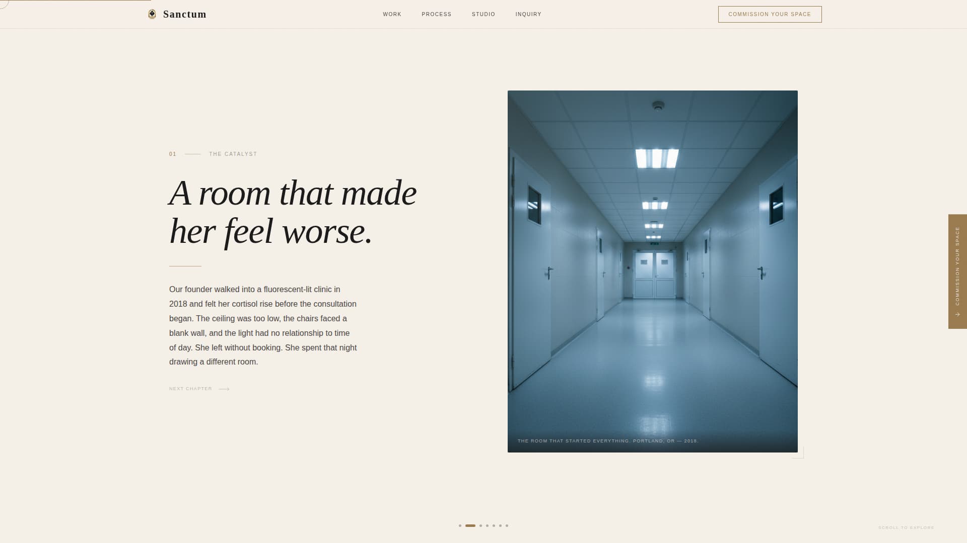 Sanctum - Healing Wellness Landing Page Template