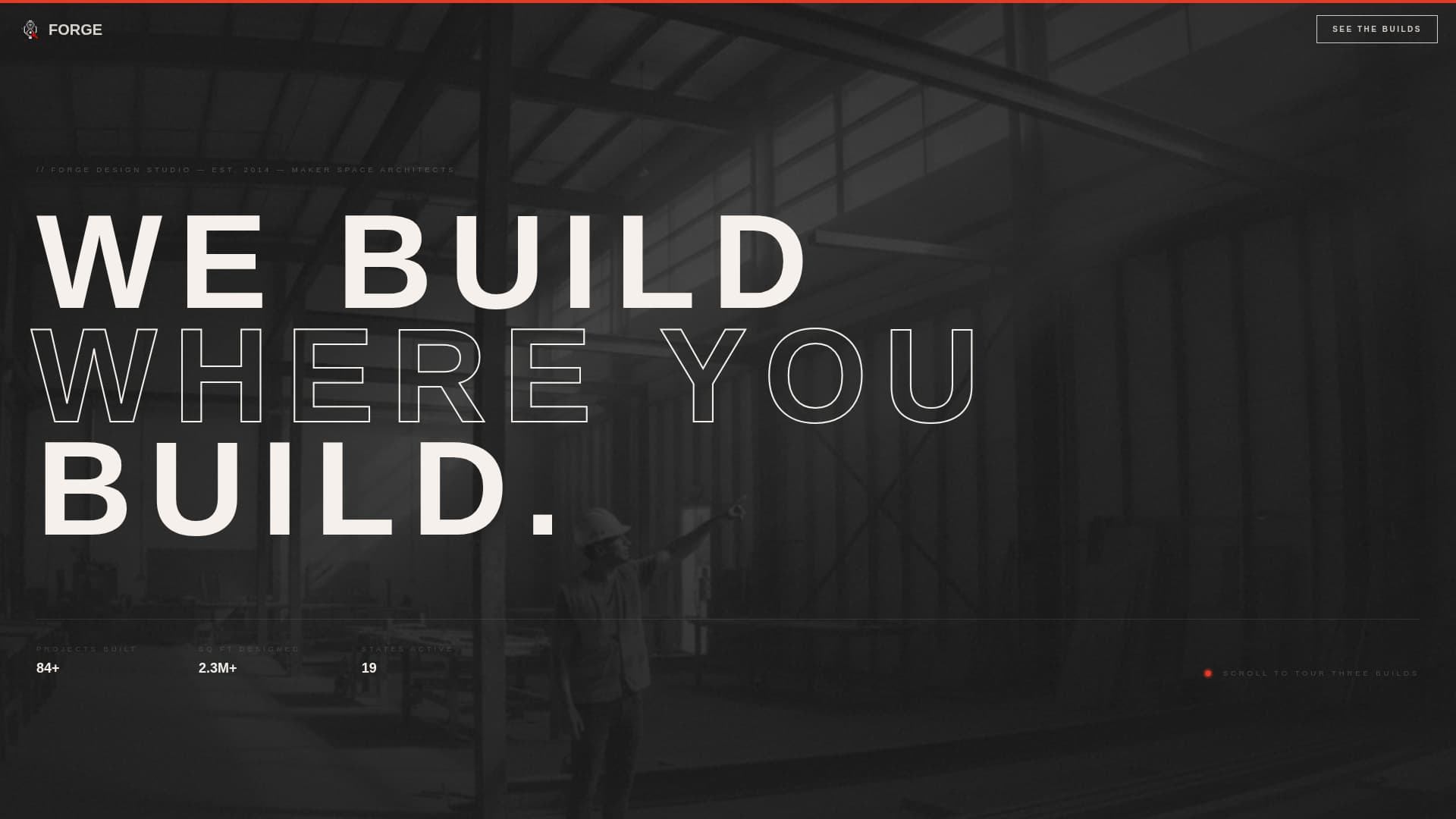 Industrial & Warehouse Design Portfolio & Case Study Website Template