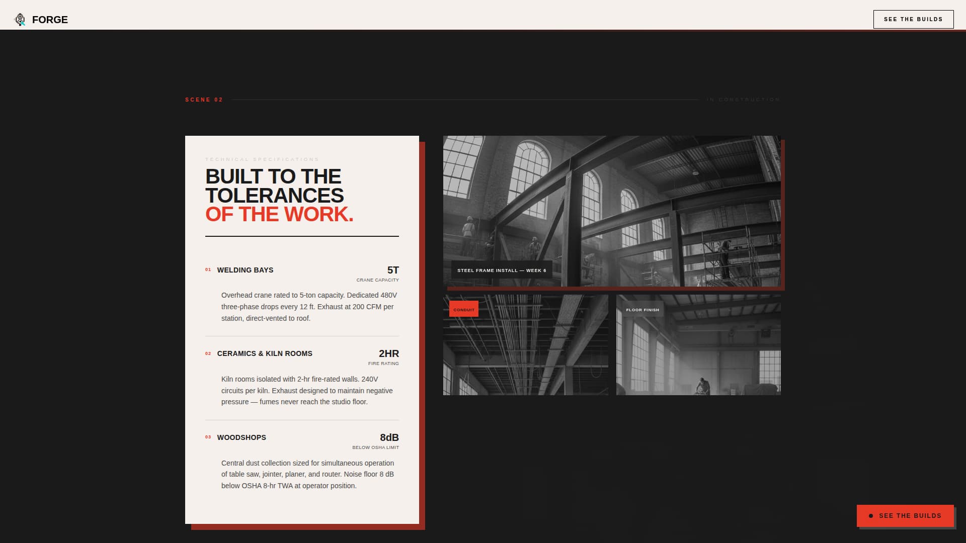 Industrial & Warehouse Design Portfolio & Case Study Website Template