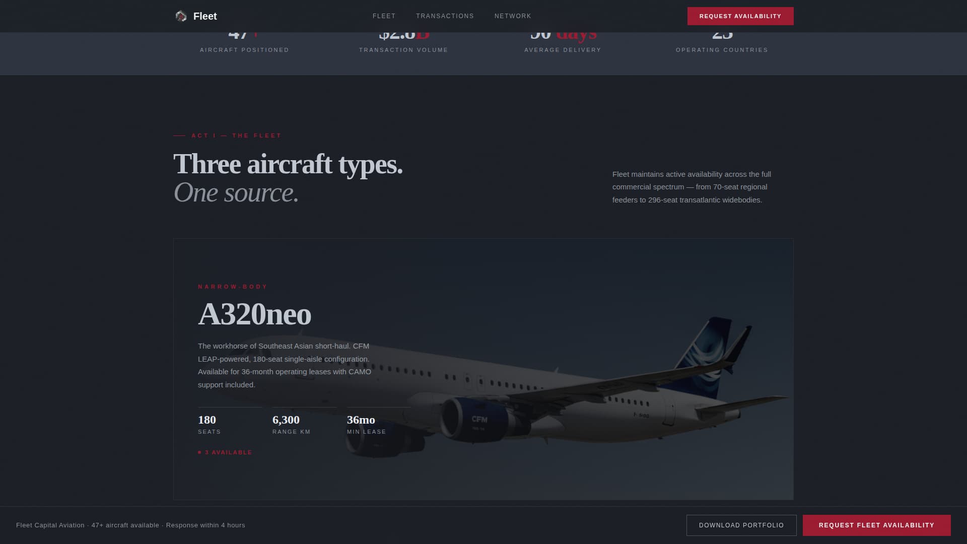 Aviation & Flight Portfolio Website Template