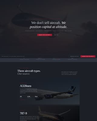 Aviation & Flight Portfolio Website Template