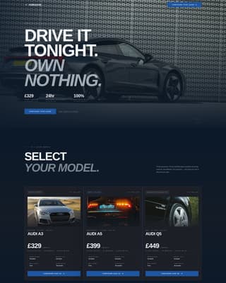 Quattro - Precision Automotive Landing Page Template