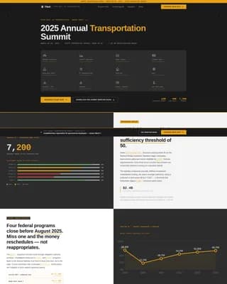 Connect — Infrastructure Transportation Landing Page Template