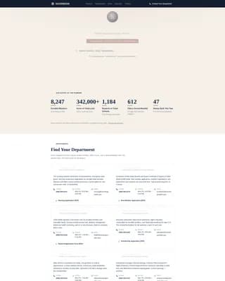 US Government Directory Website Template