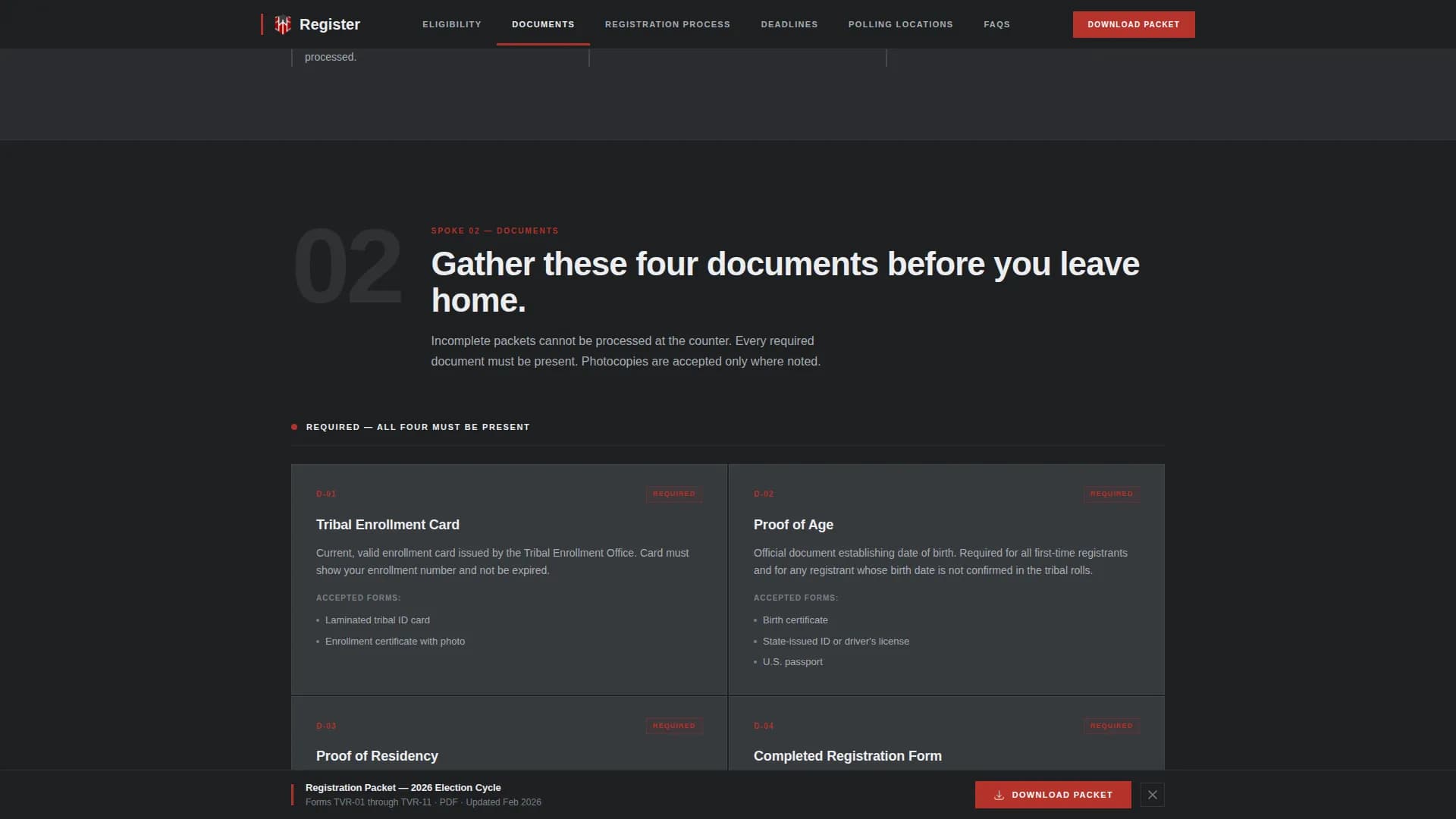 Specialist Voter Registration Government Professional Website Template