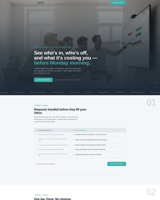 Time & Attendance Professional Website Template