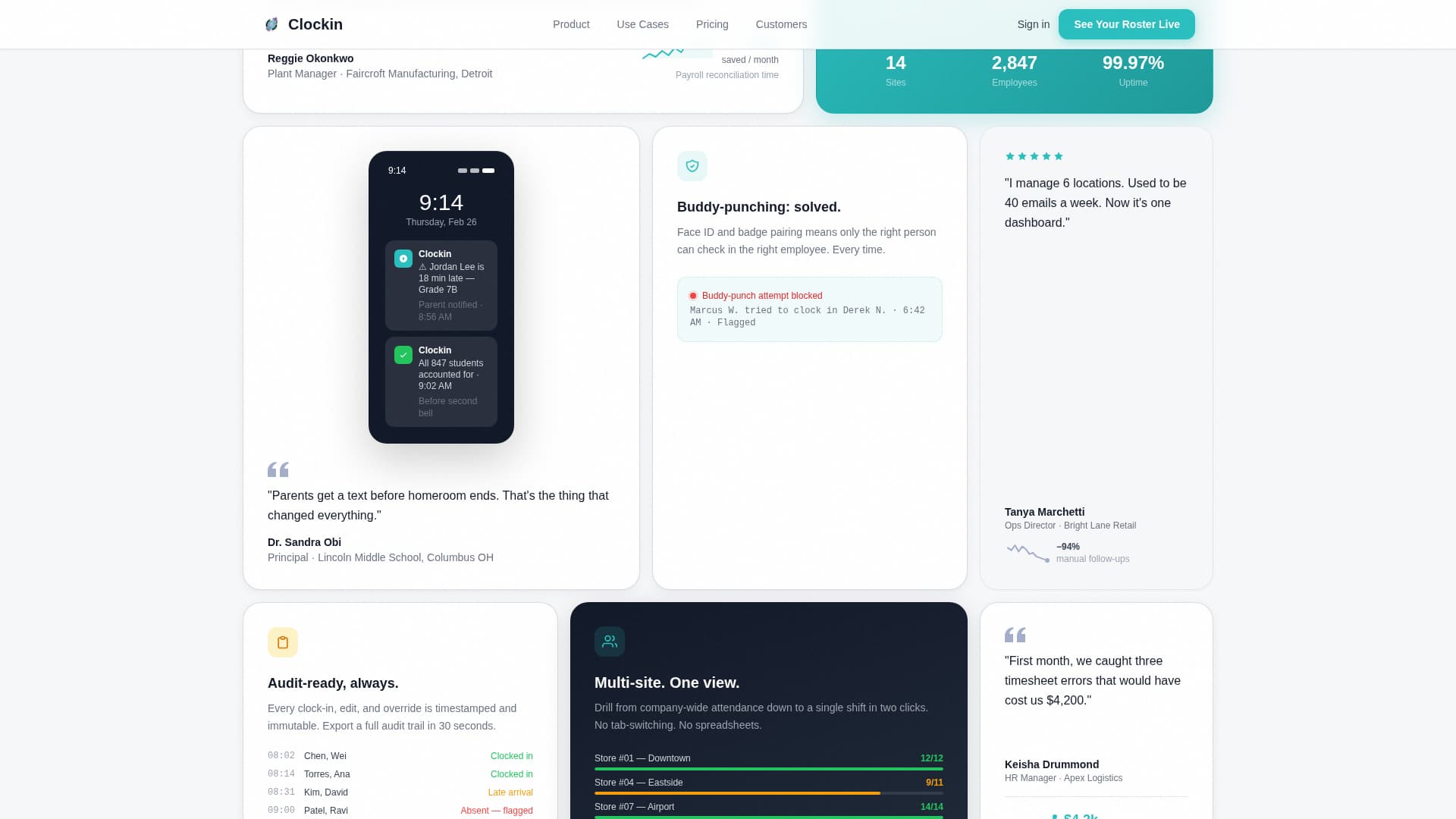 Time & Attendance Reviews Website Template