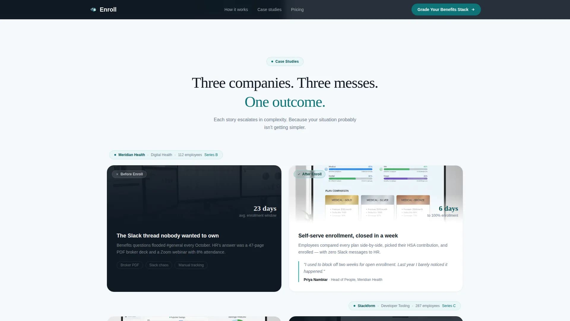 Payroll & Benefits Platform Portfolio Website Template