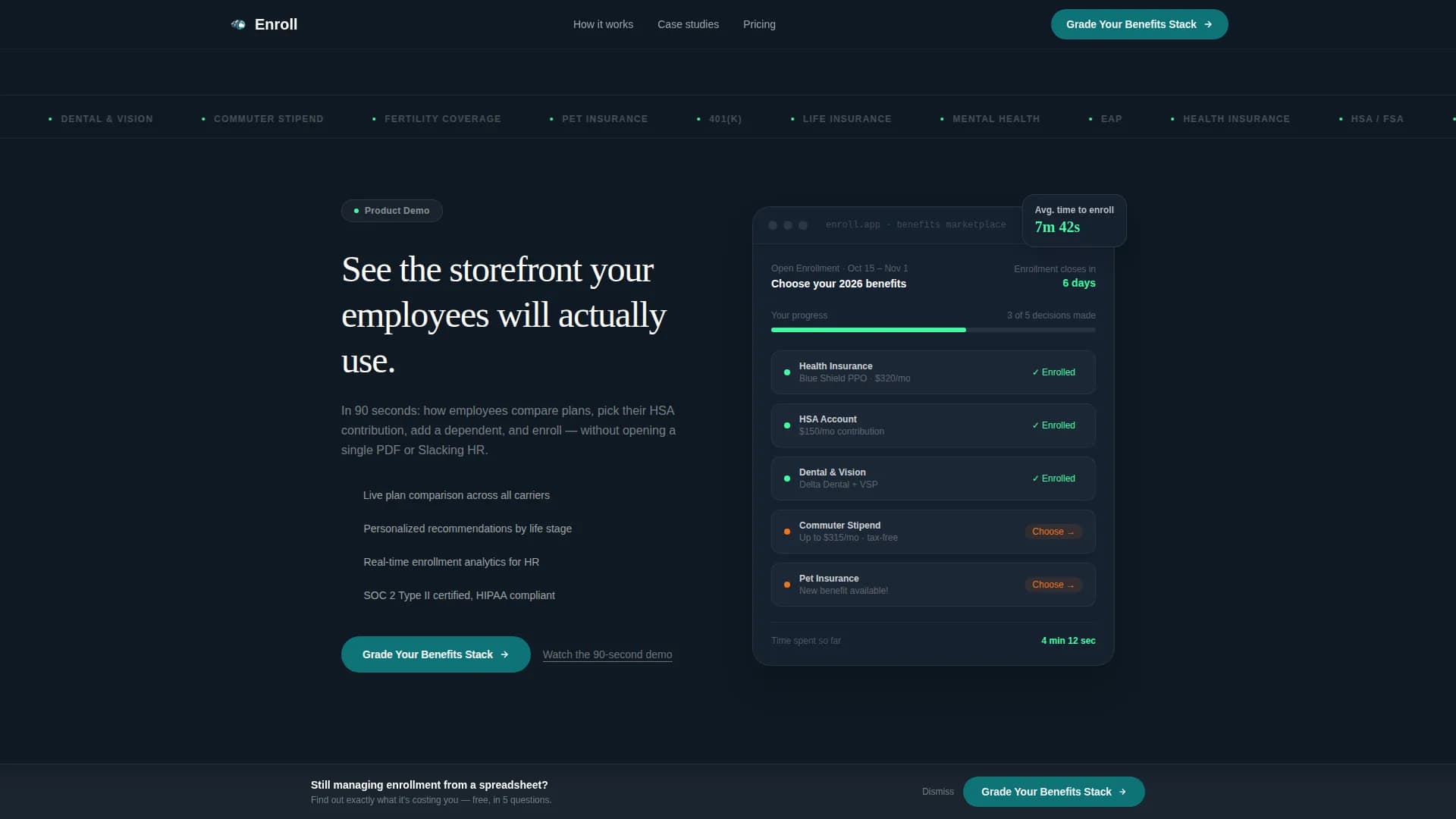 Payroll & Benefits Platform Portfolio Website Template