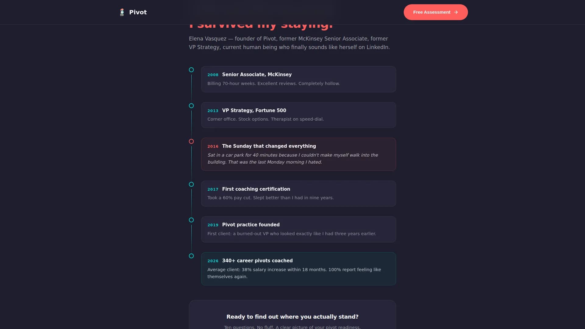 Outplacement & Career Transition Careers Website Template