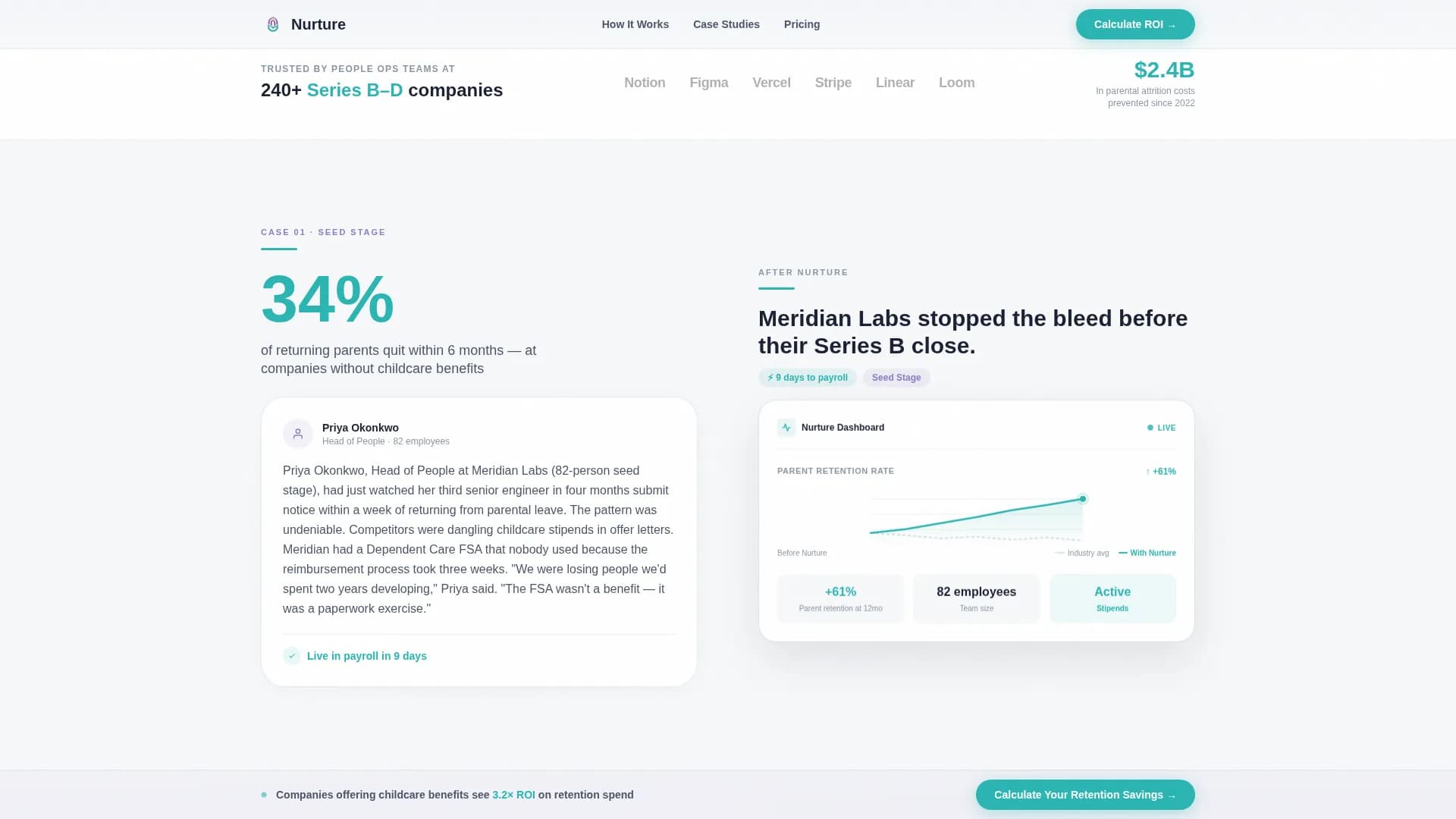 Employee Wellness & Benefits Cost Calculator Website Template