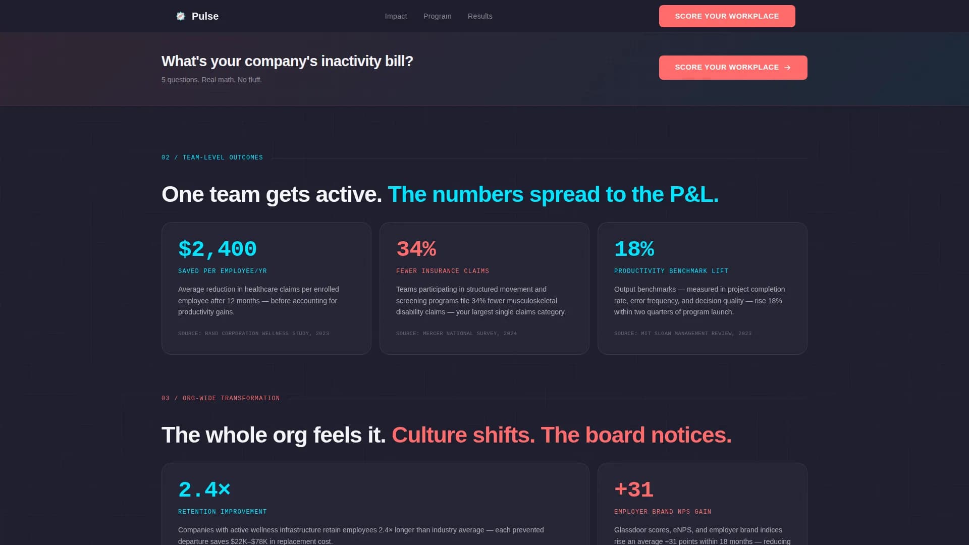 Employee Wellness & Benefits Booking Website Template